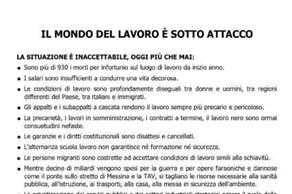 Il mondo del lavoro è sotto attacco